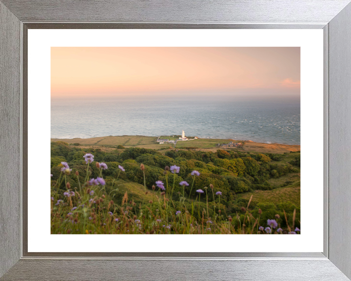 St. Catherine's Point at sunset Photo Print - Canvas - Framed Photo Print - Hampshire Prints