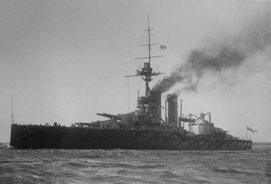 HMS Audacious 1912 Royal Navy King George V class battleship Photo Print or Framed Print - Hampshire Prints