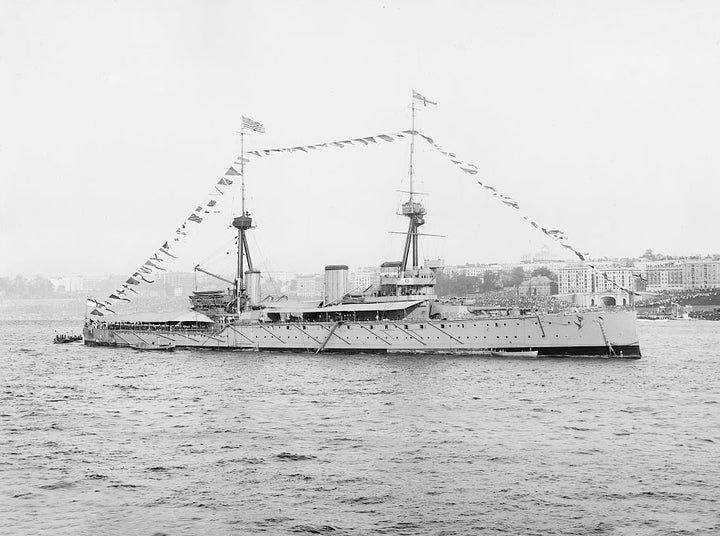 HMS Inflexible (1907) Royal Navy Invincible class Battle cruiser Photo Print or Framed Photo Print - Hampshire Prints