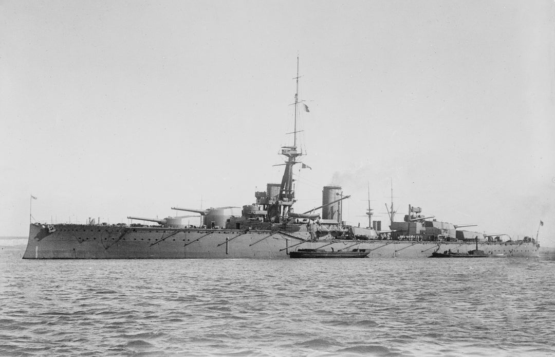 HMS Monarch (1911) Royal Navy pre dreadnought Battleship Photo Print or Framed Print - Hampshire Prints