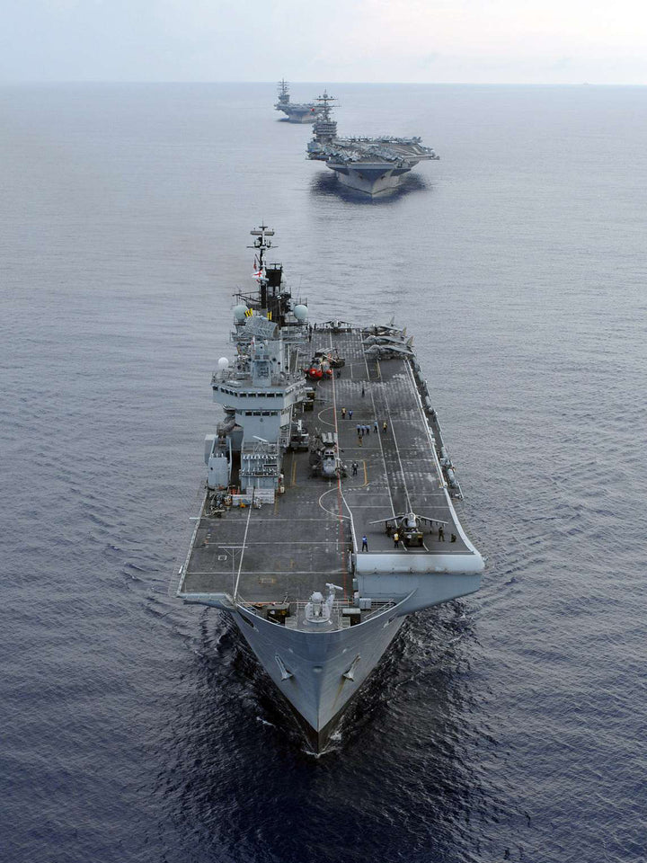 HMS Illustrious R06 Royal Navy Invincible class Aircraft Carrier Photo Print or Framed Print - Hampshire Prints