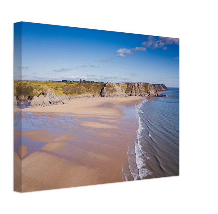 Three Cliffs Bay beach Wales Photo Print - Canvas - Framed Photo Print - Hampshire Prints