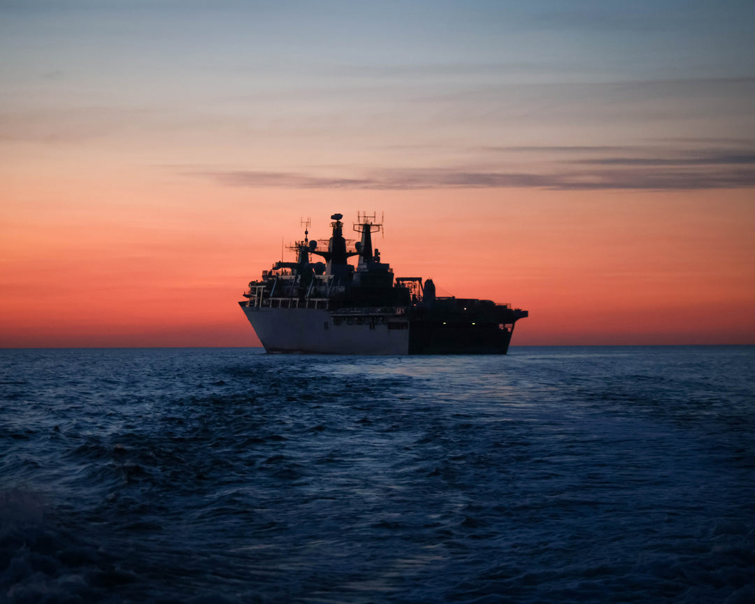 HMS Albion L14 Royal Navy Albion Class amphibious ship Photo Print or Framed Print - Hampshire Prints