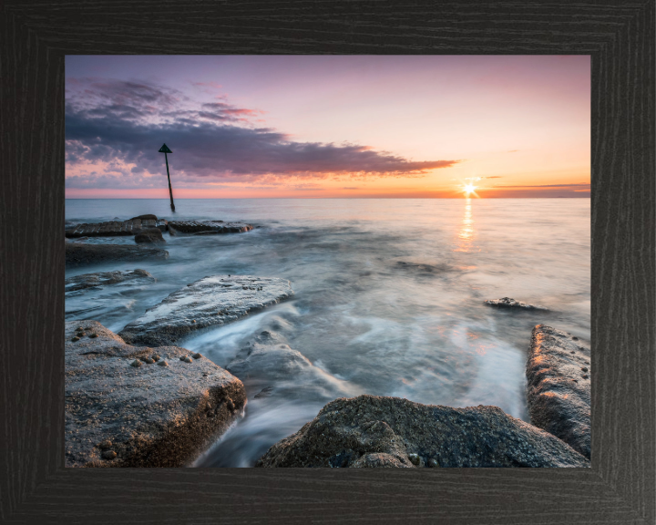 Tywyn beach Wales at Sunset Photo Print - Canvas - Framed Photo Print - Hampshire Prints