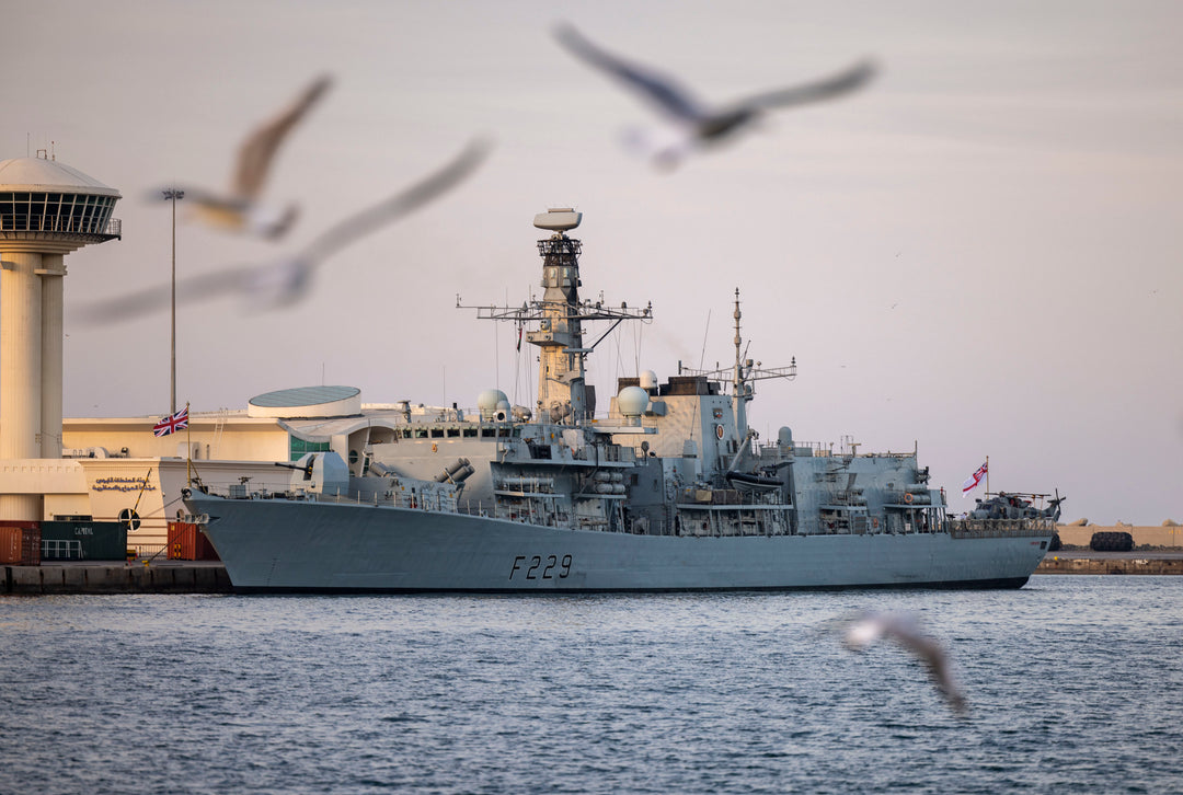 HMS Lancaster F229 Royal Navy Type 23 frigate Photo Print or Framed Print - Hampshire Prints