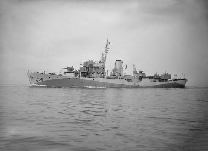 HMS Snowflake K211 Royal Navy Flower class corvette Photo Print or Framed Print - Hampshire Prints