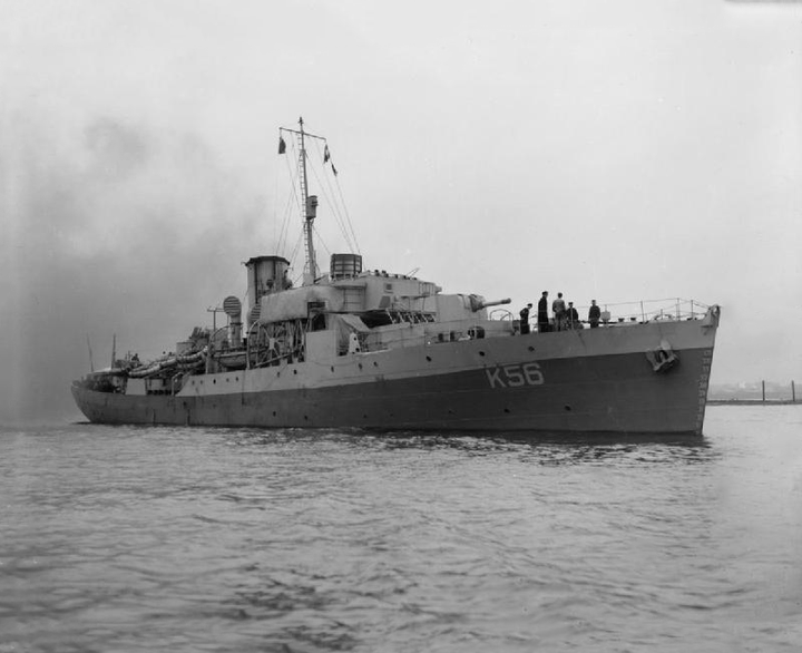 HMS Asphodel K56 Royal Navy Flower class corvette Photo Print or Framed Print - Hampshire Prints