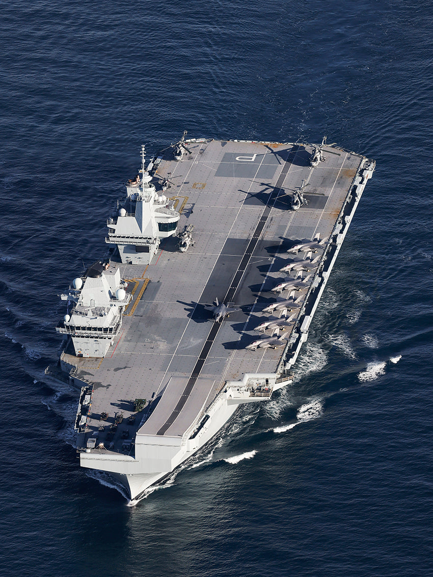 HMS Prince of Wales R09 | Photo Print | Framed Print | Queen Elizabeth Class | Aircraft Carrier | Royal Navy Hampshire Prints