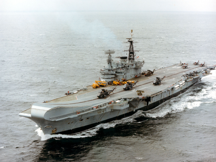 HMS Hermes R12 | Photo Print | Framed Print | Centaur Class | Aircraft Carrier | Royal Navy Hampshire Prints