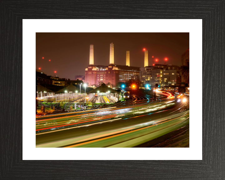 Battersea Power Station London at night Photo Print - Canvas - Framed Photo Print - Hampshire Prints