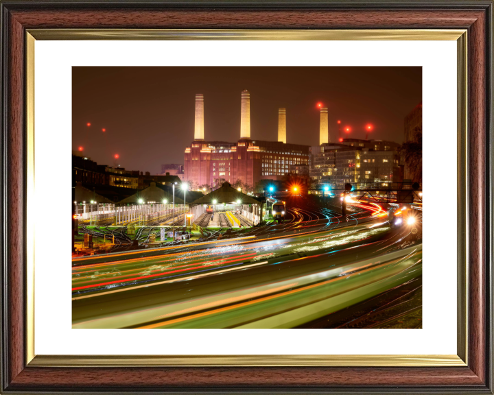 Battersea Power Station London at night Photo Print - Canvas - Framed Photo Print - Hampshire Prints