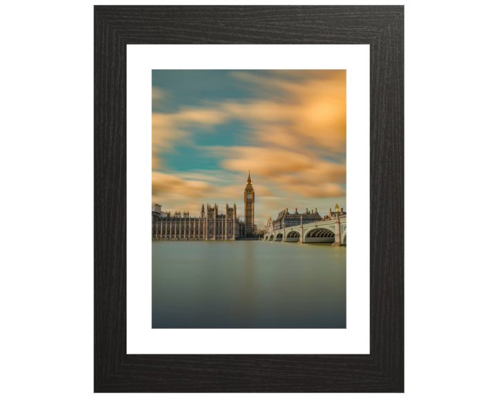 Big Ben Elizabeth Tower London at sunset Photo Print - Canvas - Framed Photo Print - Hampshire Prints