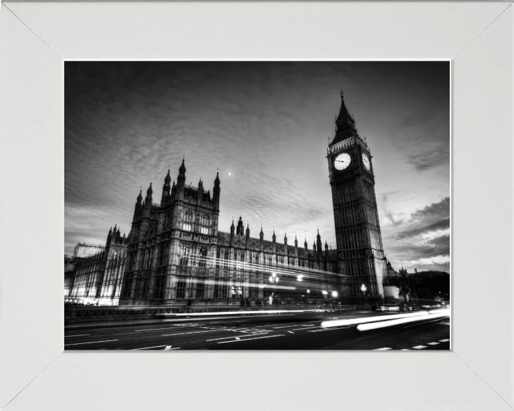houses of parliament and big ben in black and white Photo Print - Canvas - Framed Photo Print - Hampshire Prints