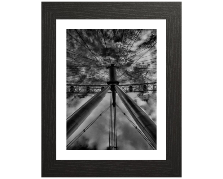 London Eye in black and white Photo Print - Canvas - Framed Photo Print - Hampshire Prints