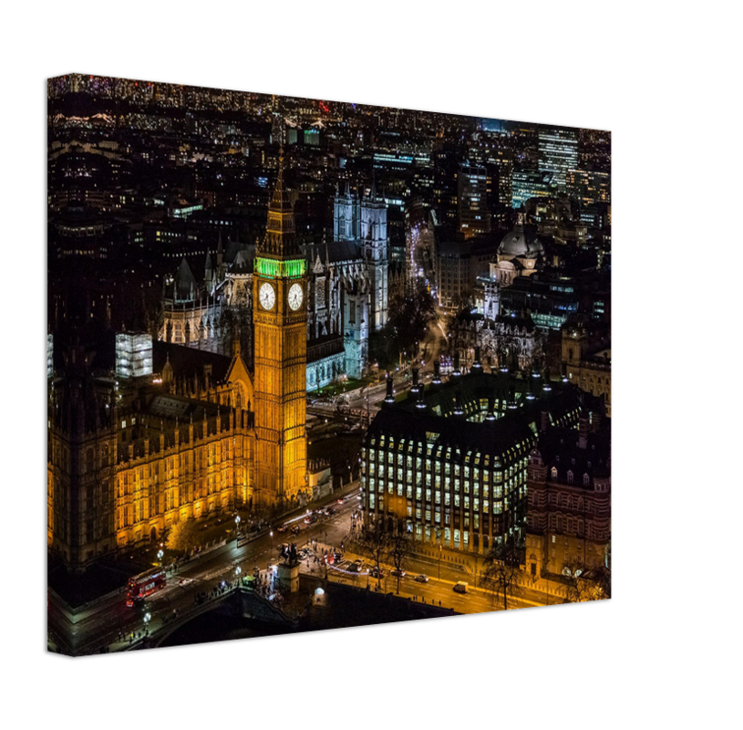 Westminster London at night Photo Print - Canvas - Framed Photo Print - Hampshire Prints