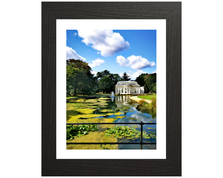 London Manor greenhouse and pond Photo Print - Canvas - Framed Photo Print - Hampshire Prints
