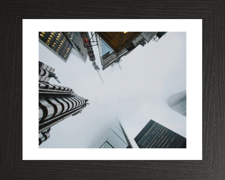 looking up at the London skyline Photo Print - Canvas - Framed Photo Print - Hampshire Prints