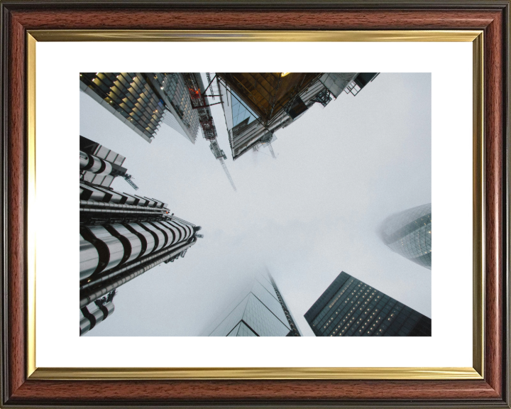 looking up at the London skyline Photo Print - Canvas - Framed Photo Print - Hampshire Prints
