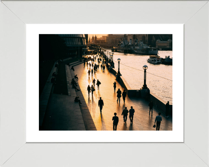 Sunset by The River Thames London Photo Print - Canvas - Framed Photo Print - Hampshire Prints
