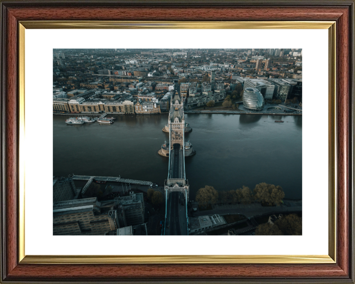 Tower bridge London from above Photo Print - Canvas - Framed Photo Print - Hampshire Prints