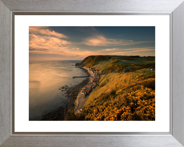 Crovie Aberdeenshire Scotland at sunset Photo Print - Canvas - Framed Photo Print - Hampshire Prints