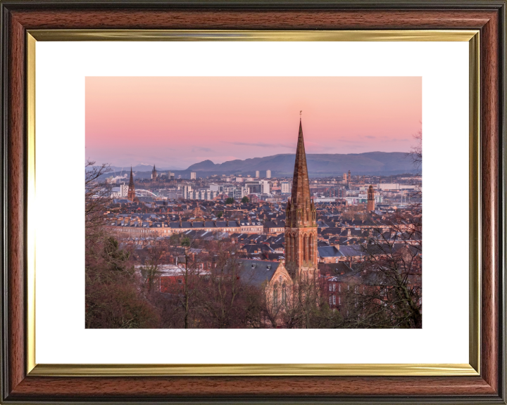 Glasgow scotland at sunset Photo Print - Canvas - Framed Photo Print - Hampshire Prints