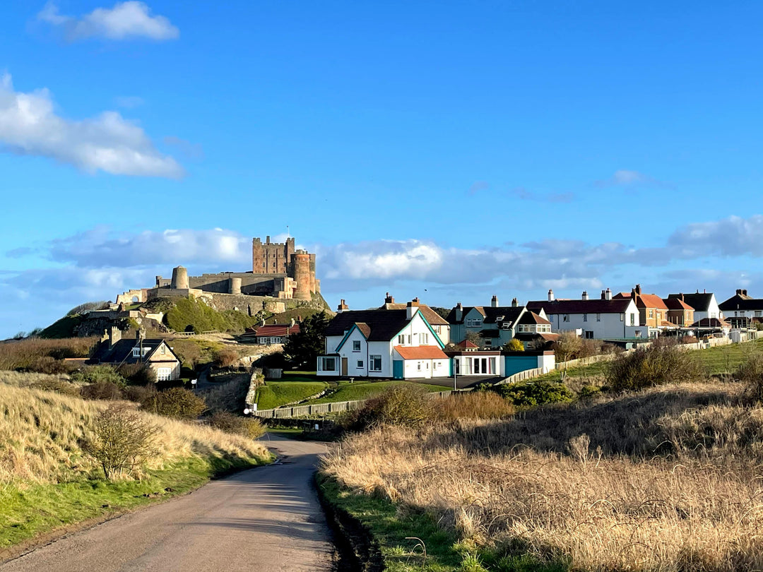 bamburgh castle Northumberland in summer Photo Print - Canvas - Framed Photo Print - Hampshire Prints