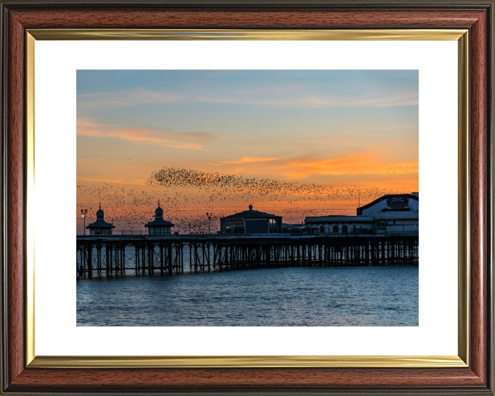 Blackpool North pier murmurations Photo Print - Canvas - Framed Photo Print - Hampshire Prints