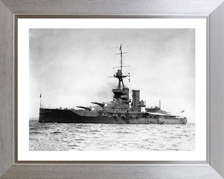 HMS Marlborough (1912) Royal Navy Iron Duke class battleship Photo Print or Framed Print - Hampshire Prints