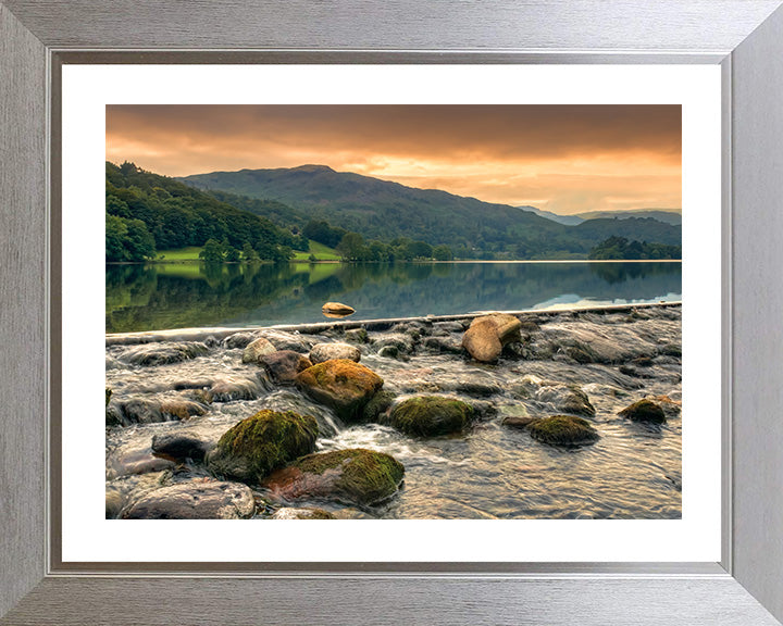 Grasmere the Lake District Cumbria at sunset Photo Print - Canvas - Framed Photo Print - Hampshire Prints