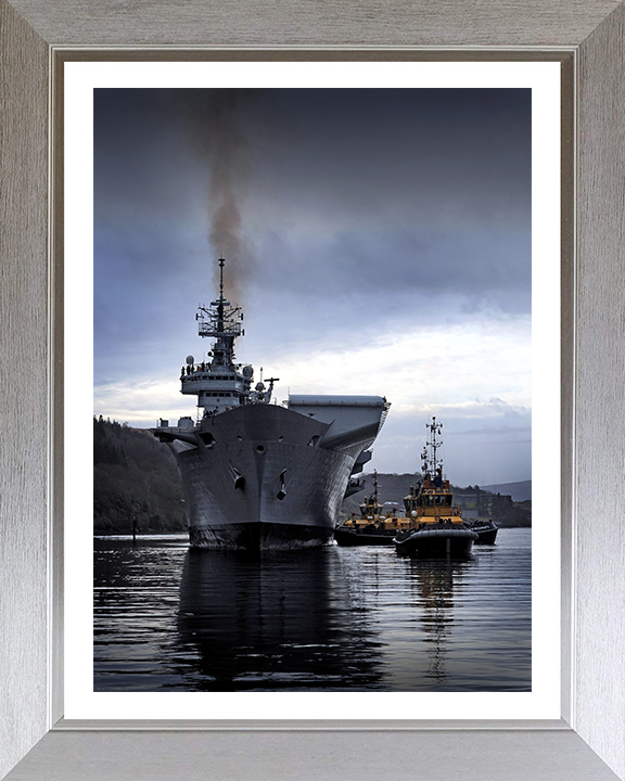 HMS Illustrious R06 Royal Navy Invincible class Aircraft Carrier Photo Print or Framed Print - Hampshire Prints