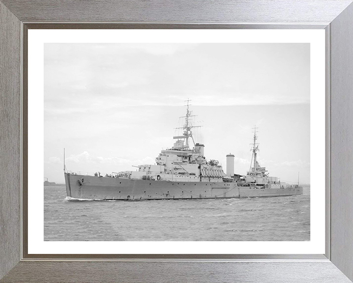HMS Gambia (48) Royal Navy Fiji class light cruiser Photo Print or Framed Photo Print - Hampshire Prints