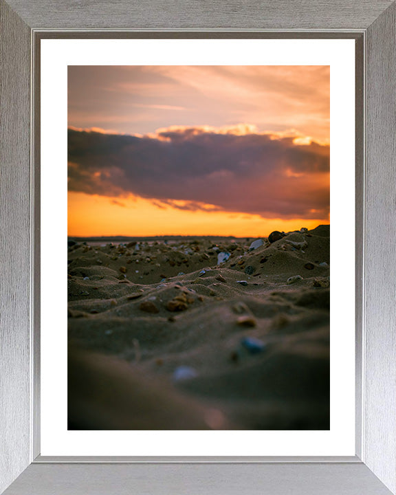 Camber Sands beach East Sussex at sunset Photo Print - Canvas - Framed Photo Print - Hampshire Prints