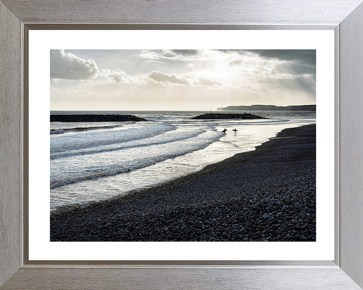 Surfers at Sidmouth beach Devon Photo Print - Canvas - Framed Photo Print - Hampshire Prints