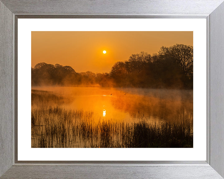 Dial post West Sussex at sunrise Photo Print - Canvas - Framed Photo Print - Hampshire Prints