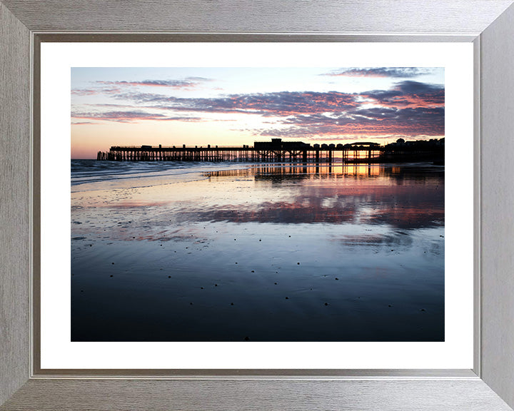 Hastings Pier East Sussex at sunset Photo Print - Canvas - Framed Photo Print - Hampshire Prints