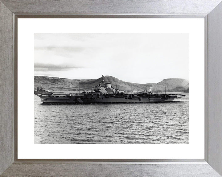 HMS Victorious R38 Royal Navy Illustrious class Aircraft Carrier Photo Print or Framed Print - Hampshire Prints