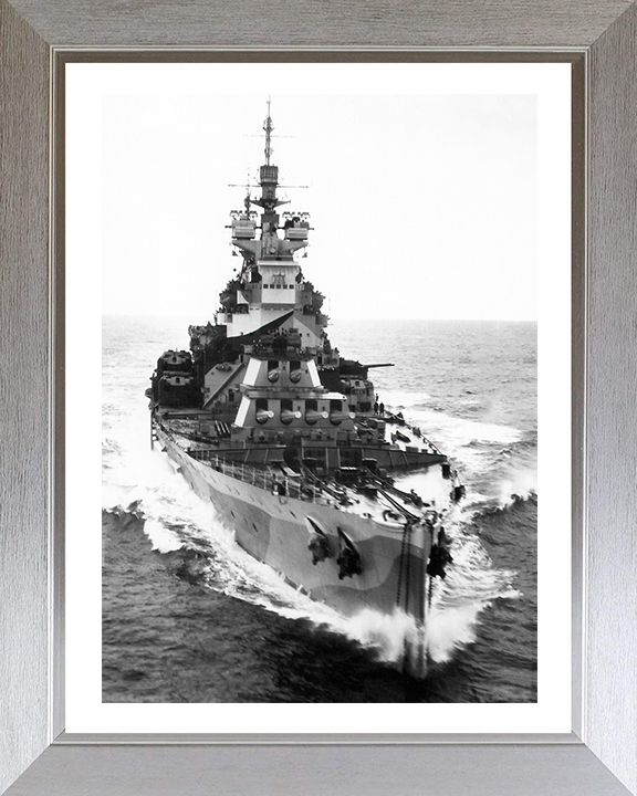 HMS Howe 32 Royal Navy King George V class battleship Photo Print or Framed Print - Hampshire Prints