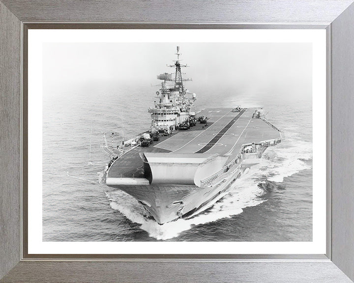 HMS Hermes R12 Royal Navy Centaur class Aircraft carrier Photo Print or Framed Print - Hampshire Prints