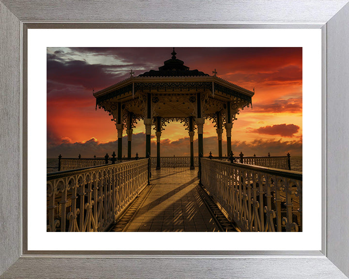 Brighton Bandstand at sunset Photo Print - Canvas - Framed Photo Print - Hampshire Prints