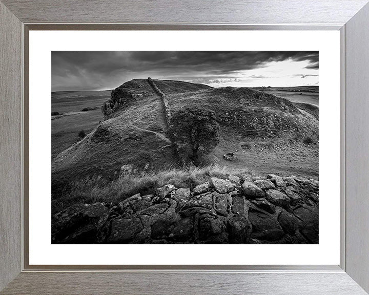 Hadrian's Wall Cumbria black and white Photo Print - Canvas - Framed Photo Print - Hampshire Prints