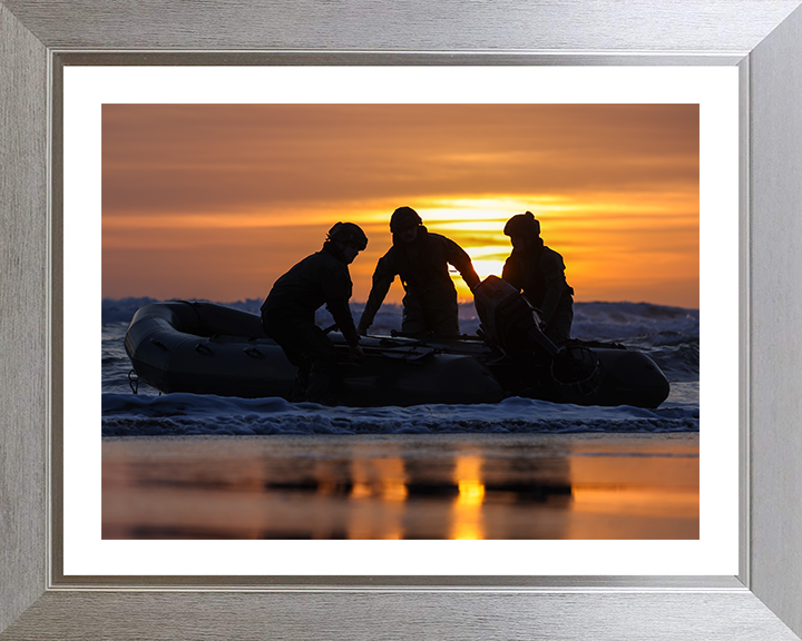 Royal Marines beach Landing at sunset | Photo Print | Framed Print | Military | 47 Commando | Wall Art | Decor | Royal Marines | Photography | RM Hampshire Prints