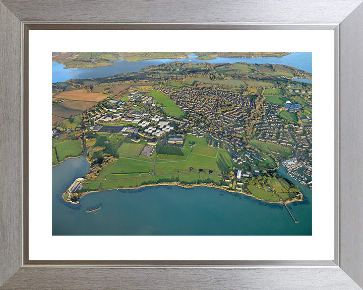 HMS Raleigh Royal Navy basic training establishment Aerial Photo Print or Framed Photo Print - Hampshire Prints