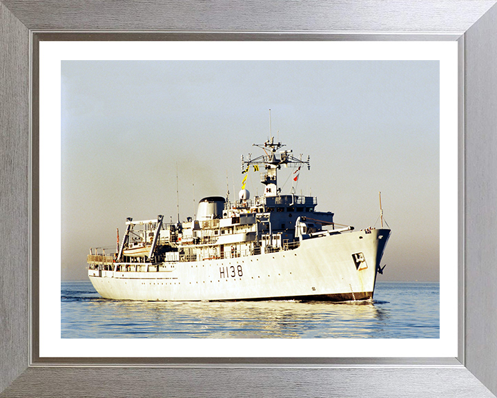 HMS Herald H138 Royal Navy Hecla class survey vessel Photo Print or Framed Print - Hampshire Prints