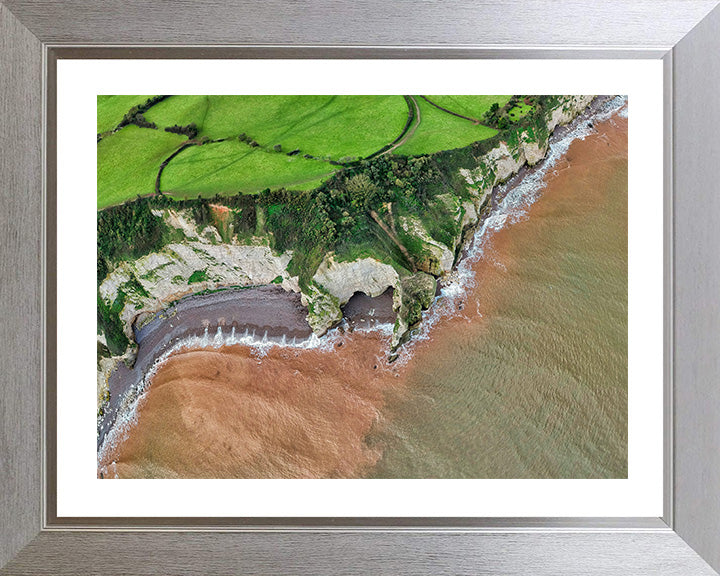 Beer Beach Devon from above Photo Print - Canvas - Framed Photo Print - Hampshire Prints