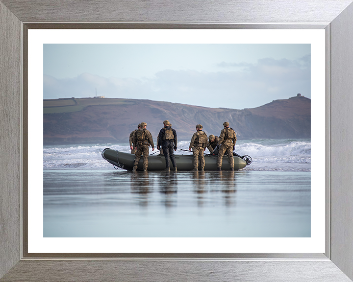 Royal Marines Commandos with Rigid Hull Inflatable Boat | Photo Print | Framed Print | Military | 47 Commando | Wall Art | Decor | Photography Hampshire Prints