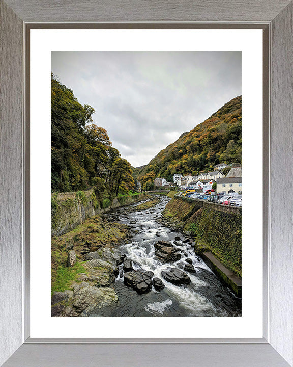 River flowing through Lynmouth Devon Photo Print - Canvas - Framed Photo Print - Hampshire Prints