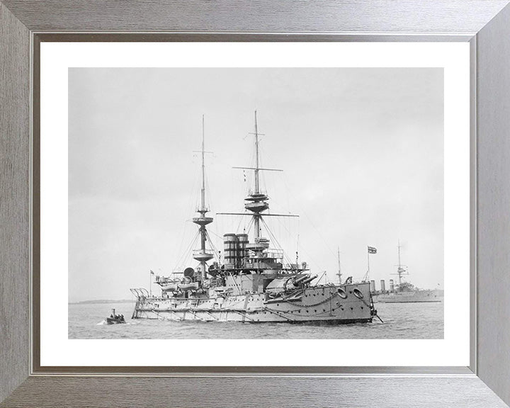 HMS Mars (1896) Royal Navy Majestic class pre dreadnought battleship Photo Print or Framed Print - Hampshire Prints