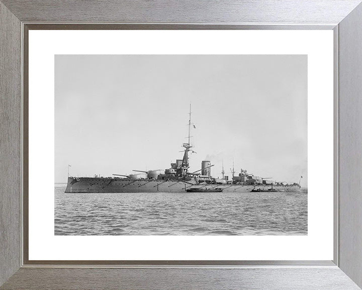 HMS Monarch (1911) Royal Navy pre dreadnought Battleship Photo Print or Framed Print - Hampshire Prints