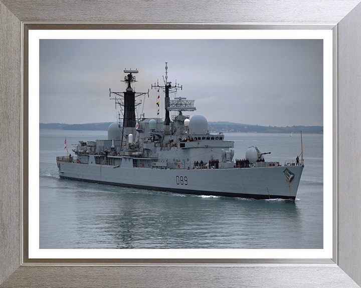 HMS Exeter D89 | Photo Print | Framed Print | Poster | Type 42 | Destroyer | Royal Navy Posters, Prints, & Visual Artwork Hampshire Prints 10 x 8 Silver Frame Yes